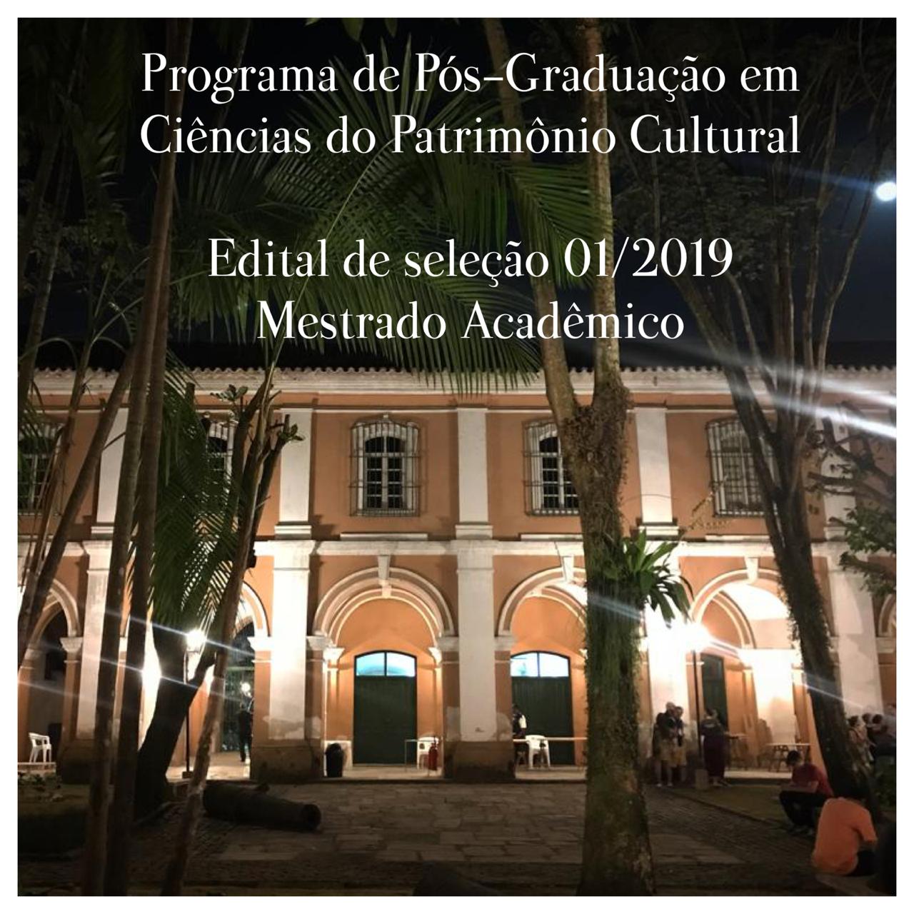Programa de Pós-graduação em Ciências do Patrimônio Cultural ...